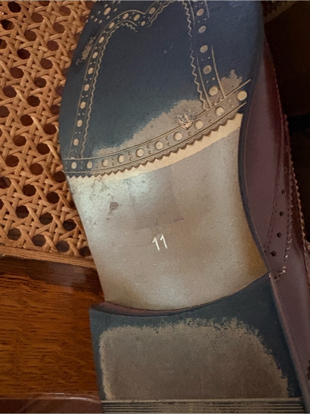 Bruno Marc New York Men's Brown Wingtip Oxford Dress Shoes - Picture 6 of 7